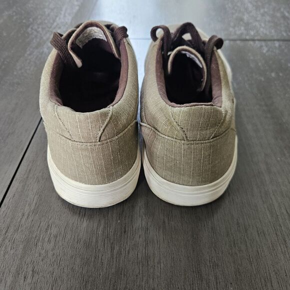 Polo Ralph Lauren Felton Ripstop Canvas Sneakers Casual Shoes Size 9D Tan Preppy - Picture 3 of 8